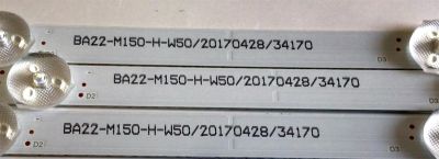 KIT DE LED'S PARA TV ELEMENT (3 PIEZAS) / NUMERO DE PARTE B-CNCF40D902 / 910-400-1052 / C003 / BA22-M150-H-W50/201/20170428/34170 / 4413U47D / PANEL T400-V35-DLED / MODELOS ELFW4017 / ELFW4017 C7F1M0 - Imagen 4