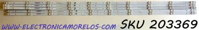 KIT DE LED'S PARA TV ELEMENT (5 PIEZAS) / NUMERO DE PARTE K55K6003030T0510778 / CRH-K55K6003030T0510778-REV1.7 I / M14Y158J25VCAJ83LK / 8149010655073 / PANEL CN550CN7211 / MODELOS E4SFT5517 / E4SFT5517 C8B0M