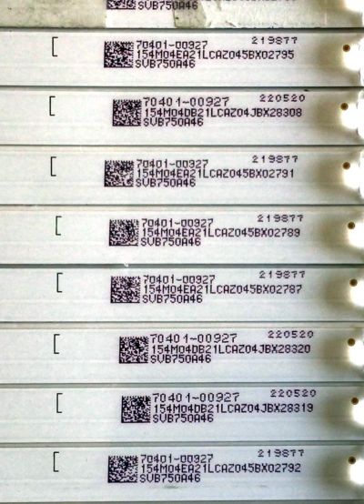 KIT DE LED'S PARA TV VIZIO (16 PIEZAS) / NUMERO DE PARTE SSC-F75JL63030061693F / SSC-F75JL63030061693F-REV1.2 / SVB750A46 / PANEL BOEI750WQ1-H / MODELOS V755-G4 / V755-G4 LBNFQQBW / V755-H4 - Imagen 3