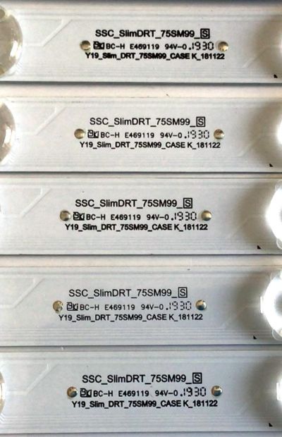 KIT DE LED'S PARA TV LG (INCOMPLETO SOLO 26 PIEZAS) / NUMERO DE PARTE EAV64593101 / SSC_SLIMDRT_75SM99_S / Y19_SLIM_DRT_75SM99_CASE K_181122 / PANEL NC750DZD-AAH / MODELO 75SM9970PUA / 75SM9970PUA.AUSYUH / NOTA IMPORTANTE:KIT CONSTA DE 30 PIEZAS EN TOTAL - Imagen 4