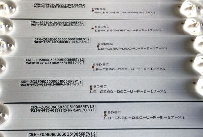 KIT DE LED'S PARA TV ONN·ROKU TV (10 PIEZAS) / NUMERO DE PARTE ZG58D6C30300510056 / CRH-ZG58D6C30300510056REV1.2 / LB-C580-D6C-U-P-5-17-X1 / 58D6C / B200522AGC / Y174-L06-HA-2 / PANEL C580Y19-D6 / MODELO 100018971 (58) - Imagen 2