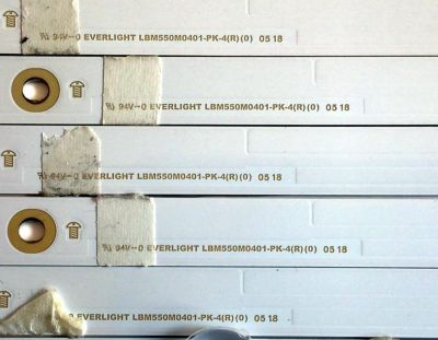 KIT DE LED'S PARA TV ELEMENT ROKU (10 PIEZAS) / NUMERO DE PARTE LBM550M0501 / LBM550M0401 / LBM550M0501-PJ-4(L)(0)  / LBM550M0401-PK-4(R)(0) / 210BZ05DLB33LBM01E / F185 NAD PF S ZC123 / PANEL TPT550F2-PU2L01 / MODELOS E4SW5518RAU / E4SW5518 - Imagen 3