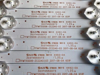 KIT DE LED'S PARA TV ELEMENT (10 PIEZAS) / NUMERO DE PARTE 303TH550073 / TFMT55D06-ZC22AG-03 / TH550M25 / 112600111 / PANEL T550-V35-DLED / MODELO E4J5517BF - Imagen 3