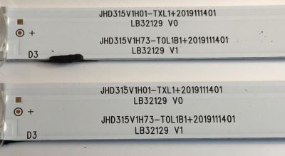 KIT DE LED'S PARA TV HISENSE (2 PIEZAS) / NUMERO DE PARTE LB32129 / LB32129 V0 / LB32129 V1 / JHD315V1H01-TXL1+2019111401 / JHD315V1H73-TXL1B1+2019111401 / PANEL JHD315V1H01-TXL1/S0/GM/ROH / MODELO 32H4030F1 - Imagen 4