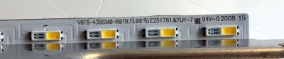 LED PARA TV SAMSUNG / NUMERO DE PARTE BN96-50381A / V0T6-430SM0-R0 / 50381A / BN61-15482A 006 / Y18 43'' NU7100F/NU7000F/NU5500F / PANEL CY-RT043HGAV2H / MODELOS QN43Q60 / QN43Q60TBFXZA  AB01 / QN43LS03TAFXZA  BA01 / QN43Q6DTAFXZA  AB01 / QN43LS01TAFXZA - Imagen 4