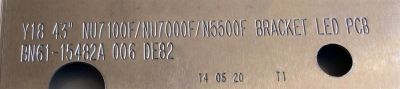LED PARA TV SAMSUNG / NUMERO DE PARTE BN96-50381A / V0T6-430SM0-R0 / 50381A / BN61-15482A 006 / Y18 43'' NU7100F/NU7000F/NU5500F / PANEL CY-RT043HGAV2H / MODELOS QN43Q60 / QN43Q60TBFXZA  AB01 / QN43LS03TAFXZA  BA01 / QN43Q6DTAFXZA  AB01 / QN43LS01TAFXZA - Imagen 3