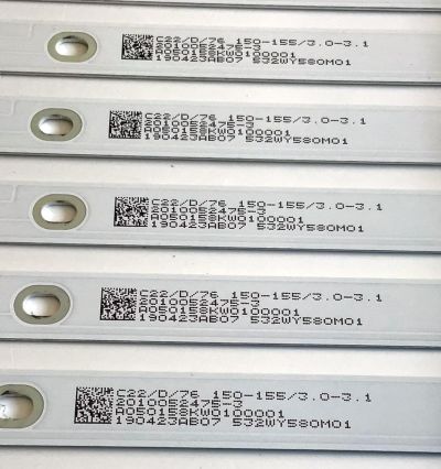 KIT DE LED'S PARA TV POLAROID (10 PIEZAS) / NUMERO DE PARTE XMNJ58D05-ZC26AG-02 / 303XM580001 / 532WY580M01 / 190423AB07 / 2010052475-4 / PANEL LK580PU1L02 / MODELO PTV58174KILLED - Imagen 4