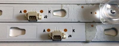 KIT DE LED'S PARA TV ONN / JVC / WESTINGHOUSE ((10PIEZAS)) / NUMERO DE PARTE LED55D05A-ZC29AG-02C / LED55D05B-ZC29AG-02C / 30355005214C / 30355005215C / 5500M005 / 5500M006 / PANEL T550QVN07.2 / LC550EQC-SMA4 / MODELOS 100012586 / WR55UT4009 / LT-55MAW595 - Imagen 2