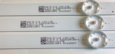 KIT DE LED'S PARA TV VIZIO (3 PIEZAS) NUMERO DE PARTE 303HX430033 / HFSX43D08-ZC22AG-04E / HX430M07 / PANEL'S BOEI430WU1 / MODELO D43FX-F4 - Imagen 4