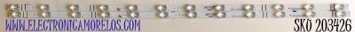 KIT DE LED'S PARA TV HISENSE (2 PIEZAS) / NUMERO DE PARTE SVH425A13 / CRH-BX43X13030120202BREV1.2 / JHD425X1F71-T0L1-2020021201+SVH425A13 / PANEL JHD425X1F71-T0L1/S1/MCKD-3A/ROH / MODELO 43H4030F3