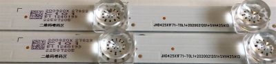 KIT DE LED'S PARA TV HISENSE (2 PIEZAS) / NUMERO DE PARTE SVH425A13 / CRH-BX43X13030120202BREV1.2 / JHD425X1F71-T0L1-2020021201+SVH425A13 / PANEL JHD425X1F71-T0L1/S1/MCKD-3A/ROH / MODELO 43H4030F3 - Imagen 2