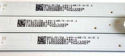 KIT DE LED'S PARA TV WESTINGHOUSE (3 PIEZAS) NUMERO DE PARTE 303TH400056 / 303TH400056E / TFMT40D08-ZC22AG-07 / TFMT40D08-ZC22AG-07E / TH400M27 / 2010053390 / PANEL T400-V35-DLED / MODELO WD40FE2210 - Imagen 2
