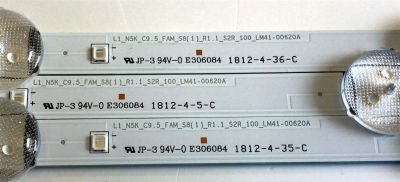 KIT DE LEDS PARA TV SAMSUNG ORIGINAL 3 PIEZAS / NUMERO DE PARTE BN96-46569A / 46569A / L1_N5K_5_FAM_(1)_R1.1_S2R_100 / LM41-00620A / PANEL CY-JN040BGNV1H / MODELO UN40J5290AFXZA - Imagen 3
