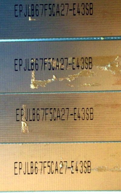 KIT DE LED'S PARA TV PHILIPS (4 PIEZAS) NUMERO DE PARTE D407-V6 / 315  D407-V6(PITCH 87 mm) / 94V-0 / EPJLB67F5CA27-E43SB / PANEL TPT315-HVN01 REV:S210F / MODELO 32PFL5007D - Imagen 3