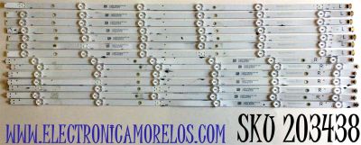 KIT DE LED'S PARA TV VIZIO (14 PIEZAS) NUMERO DE PARTE SVV700A24 / SSC_TPV70_7X12_2W_MCPCB 12mm_R_V2 / SSC_TPV70_7X12_2W_MCPCB / K155A5BV321K / 210BZ06DLB33TBT00B / 210BZ06DRB33TBT00B / PANEL TPT700B5-V1T01D / MODELOS V705-G1 / V705-G1 LTCHQTAV / LTCHQTBW