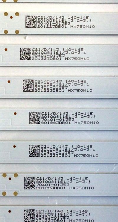 KIT DE LED'S PARA TV PHILIPS (12 PIEZAS) NUMERO DE PARTE 303HX750011 / HFXS75D07-ZC66AG-04 / HX750M10 / PANEL BOEI750WQ1 / MODELO 75PFL5604/F7A - Imagen 4