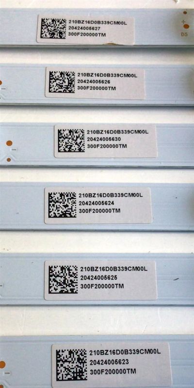 KIT DE LED'S PARA TV VIZIO (7 PIEZAS) NUMERO DE PARTE LB5514T / LB5514T V0_01 / 210BZ16D0B339CM00L / 81428  BC-J / PANEL TPT550U1-QVN05.U / MODELO M556-H1 - Imagen 3