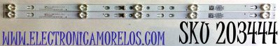 KIT DE LED'S PARA TV HKPRO (2 PIEZAS) NUMERO DE PARTE 303TC320034 / TCL32D05-ZC22AG-11 / TC320M05 / 4C-LB320T-ZC2C / PANEL LVW320CSDX E26 V31 / MODELO HKP32F18