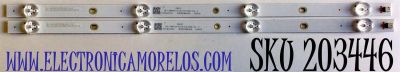 KIT DE LED'S PARA TV ONN (2 PIEZAS) NUMERO DE PARTE ZG24G5C3030040293F / CRH-ZG24G5C3030040293FREV1.0 / LB-C240Y19-5C(XCG5CLS01)-X1 / Y174L07JA5 / B201028A3FA / 226921 / 24G5C / PANEL C240Y19-D6 / MODELO 10012590