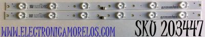 KIT DE LED'S PARA TV ONN (2 PIEZAS) NUMERO DE PARTE BX24D6C303006029BU / CRH-BX24D6C303006029BUREV1.0 / LB-C240-D6C-X-C-6-18-X1 / B200601A5P / Y166-L05-JA-5 / 221471 / 24D6C / PANEL C2410Y19-D6 / MODELO 100012590