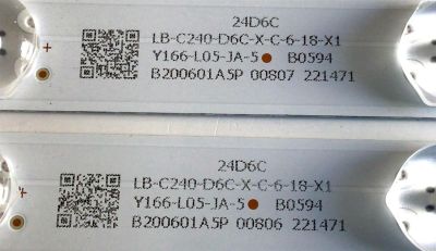 KIT DE LED'S PARA TV ONN (2 PIEZAS) NUMERO DE PARTE BX24D6C303006029BU / CRH-BX24D6C303006029BUREV1.0 / LB-C240-D6C-X-C-6-18-X1 / B200601A5P / Y166-L05-JA-5 / 221471 / 24D6C / PANEL C2410Y19-D6 / MODELO 100012590 - Imagen 4