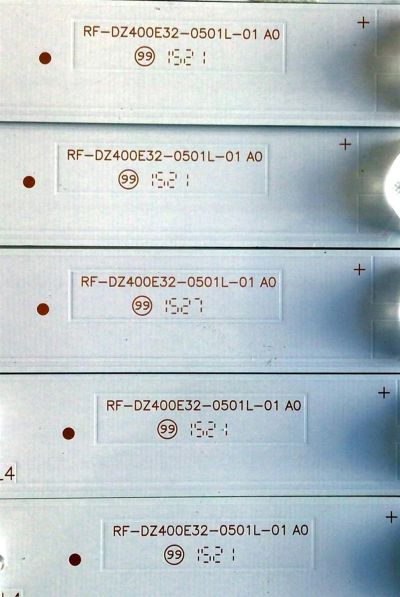 KIT DE LED'S PARA TV VIZIO (10 PIEZAS) NUMERO DE PARTE RF-DZ400E32-0501 / RF-DZ400E32-0501L-01 / RF-DZ400E32-0501R-01 / 056380150091 / MODELOS E40-C2 / E40-C2  LWZQSFCR - Imagen 3