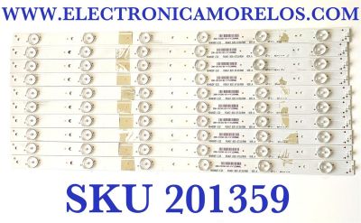 KIT DE LED'S PARA TV INSIGNIA (10 PIEZAS) / NUMERO DE PARTE HD480DF-E32 / RSAG7.820.6733/ROH VER.A / 191341 / PANEL HD480DF-E32(010)\S2\GM\ROH / MODELOS NS-48D420NA16 / NS-48D510NA17