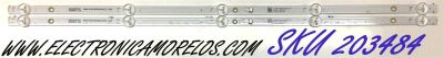 KIT DE LEDS ORIGINAL PARA TV ONN / PIONEER /  2 PIEZAS / NUMERO DE PARTE 05D320205001 / 210BZ05D0B334BC04C / CLHGF 5V5000C / 20027 / 208198 / PANEL TPT320B5-XVN02.A / MODELO 100012589 (32 PULGADAS) / PLE-32S1HD