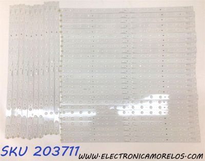 KIT DE LED´S PARA TV LG NANOCELL (36 PIEZAS) / NUMERO DE PARTE EAV64992601 / 75NANO99 / SSC-Y20_SLIMDTR_75NANO99 / 2PY65909A / PANEL NC750DZD-AAJH1 / MODELO 75NANO99UNA / 75NAN099UNA