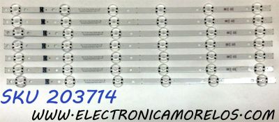 KIT DE LED'S PARA TV LG (7 PIEZAS) / NUMERO DE PARTE EAV65035901 / SSC_Y21_SLIM_TRIDENT_55UP80_BOE_A / 55UP80 / 201029 / PANEL NC550TQG-ABKH7 / DISPLAY HV550QUB-F1D / MODELOS 55UQ9000PUD / 55UQ9000PUD.BUSFLKR / 55UQ8000AUB / 55UQ8000AUB.BUSFLKR