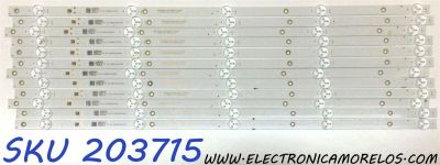 KIT DE LED´S PARA TV LG (12 PIEZAS) / NUMERO DE PARTE JL.D65051330-456AS-M-V01 / E479275 / 17.01.0000113-000 / 19BF630D210221 / 19DF630N210221
