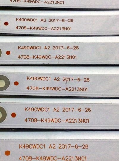 KIT DE LED´S PARA TV PHILIPS (9 PIEZAS) / NUMERO DE PARTE K490WDC1 / 4708-K49WDC-A2213N01 / K490WDC1 A2 / K490WDC118B162 / E466169 / 471R1P62 - Imagen 4