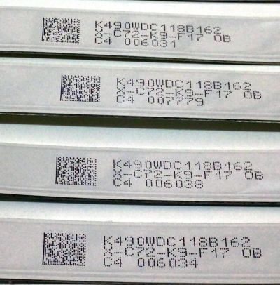 KIT DE LED´S PARA TV PHILIPS (9 PIEZAS) / NUMERO DE PARTE K490WDC1 / 4708-K49WDC-A2213N01 / K490WDC1 A2 / K490WDC118B162 / E466169 / 471R1P62 - Imagen 5