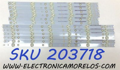 KIT DE LED´S PARA TV (12 PIEZAS) / NUMERO DE PARTE (L) 500TT63 / (R) 500TT64 / 500TT63 V0 / 500TT64 V0 / 50026001 / E213009A / PANEL TPT500J1-HVN07.U / MODELO E505