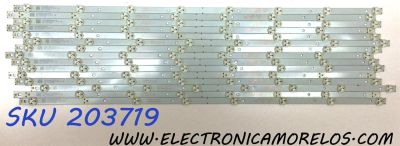 KIT DE LED´S PARA TV TOSHIBA (16 PIEZAS) / NUMERO DE PARTE 4708-K65WDR-A1213K01 / K650WDR A1 / 471R1P53 / E465853 / K650WDR168079 / PANEL K650WDR / MODELO 65L621U