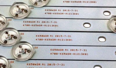 KIT DE LED´S PARA TV TOSHIBA (16 PIEZAS) / NUMERO DE PARTE 4708-K65WDR-A1213K01 / K650WDR A1 / 471R1P53 / E465853 / K650WDR168079 / PANEL K650WDR / MODELO 65L621U - Imagen 3