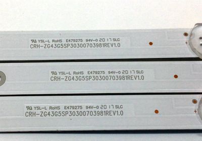 KIT DE LED´S PARA TV WESTINGHOUSE (3 PIEZAS) / NUMERO DE PARTE ZG43G5SP30300703981 / 30300703981 / 220848 / E479275 / PANEL C430Y19-5C / MODELO WR43FX2019 - Imagen 2