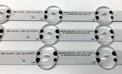 KIT DE LED'S PARA TV LG ((3 PIEZAS)) / NUMERO DE PARTE EAV65022401 / HL-99430CSP1616-0701S-03 B0 3X7 / LED-Y21-43UP75 / 43007S / DISPLAY HV430QUB-F7D / MODELOS 43UP7560AUD / 43UP7560AUD.BUSGLJM / 43UP75006LF / 43UP7500PSF / 43UP7500PSF.AWZGLJZ - Imagen 3