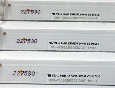KIT DE LED´S PARA TV SAMSUNG (3 PIEZAS) / NUMERO DE PARTE CRH-P50S630300312097 / E479275 / CRH-P50S630300312097-REV1.4 / 227530 / 55250X / PANEL CY-BT050HGPR1V / MODELO UN50TU8000FXZA LA09 - Imagen 3
