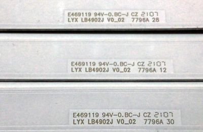 KIT DE LED´S PARA TV SONY (6 PIEZAS) / NUMERO DE PARTE LB4902J / LB4902J V0_02 / 7796A / 4902J00002 / E469119 / PANEL YDBM050CCU11 / MODELO KD-50X85J - Imagen 4