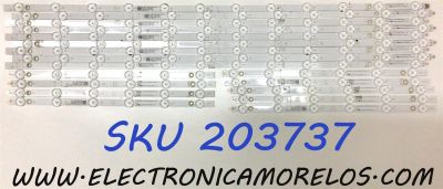 KIT DE LED´S PARA TV INSIGNIA (18 PIEZAS) / NUMERO DE PARTE LB-GM3030-GJVIZIO559X18VB31-R-JS / LB-GM3030-GJVIZIO559X18VB31-L-JS / 210BZ12DLB / 210BZ06DRB / 51B6000MDX9N / 50B4000NDX9N / 55VB31-R / 55VB31-L / PANEL TPT550WR-QVN10.U / MODELO M55Q7-J01