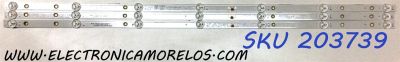 KIT DE LED´S PARA TV (3 PIEZAS) / NUMERO DE PARTE JL.D39571330-456AS-M / JL.D39571330-456AS-M_V01 / E479275 / 17.01.0000098-000