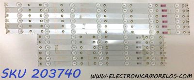 KIT DE LED´S PARA TV NEC (12 PIEZAS) / NUMERO DE PARTE SVV500A91 / PC65248A / T310E4AY325H / SVV500A91_12LED_R_REV00_180428 / SVV500A91_12LED_L_REV00_180428 / E20262 / 210BZ05DLBCBGDL03B / 210BZ07DRBCBGDL03B / PANEL TPT500U1-QVN03.U REV:S5B0AG / E507Q