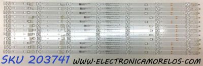 KIT DE LED´S PARA TV WESTINGHOUSE (12 PIEZAS) / NUMERO DE PARTE LED65D07A-ZC29AG-01E / 30365007031E / 65000M22S / MODELO WR65UX4019