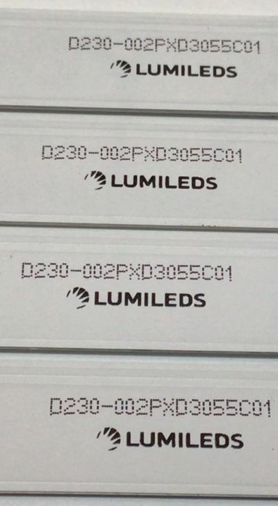 KIT DE LED'S PARA TV HITACHI ((4 PIEZAS)) / NUMERO DE PARTE 55HR332M12A2 / 55D1200 / 55D1200 12*4 / 55HR332M12A2 V1 / 4C-LB550T-HRE / D230-002PXD3055C01 / PANEL LVU550CSDX E0257 / MODELOS 55R82 / 55R83 - Imagen 2