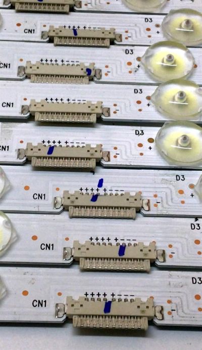 KIT DE LEDS PARA TV HITACHI ORIGINAL 8 PIEZAS / NUMERO DE PARTE CRH-BX50X3303016089AFREV1.6 / SVH500AD5 / JHD500X3U51-TA / JHD500X3U51-TAB1 / 2019112601 / PANEL JHD500X3U51-TA\S0\FJ\GM\MCKD-1\ROH / MODELOS 50R86 / 50H8G - Imagen 4