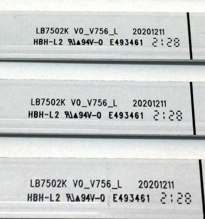 KIT DE LED´S PARA TV VIZIO(12 PIEZAS) / NUMERO DE PARTE LB7502K / LB7502K V1_V756_R / LB7502K V0_V756_L / 20101211 / E493461 / 2C5960117R / 7839-814012-04661321 / 7839-699012-04661321 / MODELO V756-J03 - Imagen 6