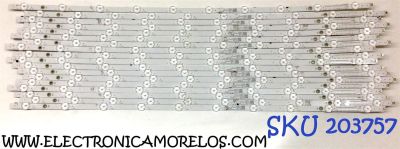KIT DE LED´S PARA TV (18 PIEZAS) / NUMERO DE PARTE GJBBY7018X10SBS01 / YSL-LE479275 / LB-GM3030-GJBBY7018X10SBS01-1-S / 210BZ10D0B339BT00X / 74B6000EEN7N / 70SB01
