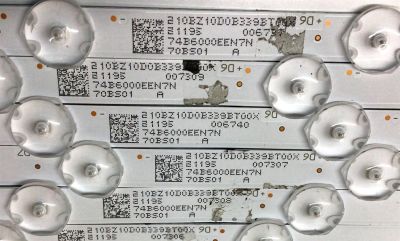 KIT DE LED´S PARA TV (18 PIEZAS) / NUMERO DE PARTE GJBBY7018X10SBS01 / YSL-LE479275 / LB-GM3030-GJBBY7018X10SBS01-1-S / 210BZ10D0B339BT00X / 74B6000EEN7N / 70SB01 - Imagen 3