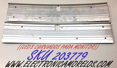 KIT DE LED'S PARA MONITOR CURVO / NUMERO DE PARTE E34042004AM-L / E34042004AM-R / JJ-0635-E34042004AM-L / JJ-0635-E34042004AM-R / 191113 / E491740 / 106.006.10151 / 106.006.10161 / L21F23E0 / 211220GA1